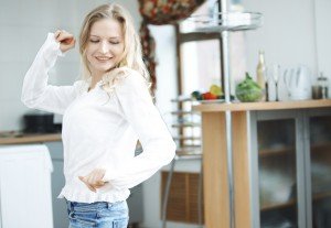 Dancing at the kitchen