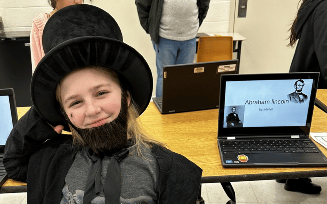 3rd Grader Dressed As Abraham Lincoln